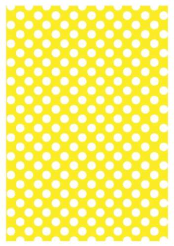 Printed Wafer Paper - Small Dots Yellow - Click Image to Close